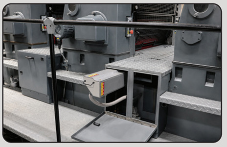 Typical Heidelberg CD102 retrofit installation